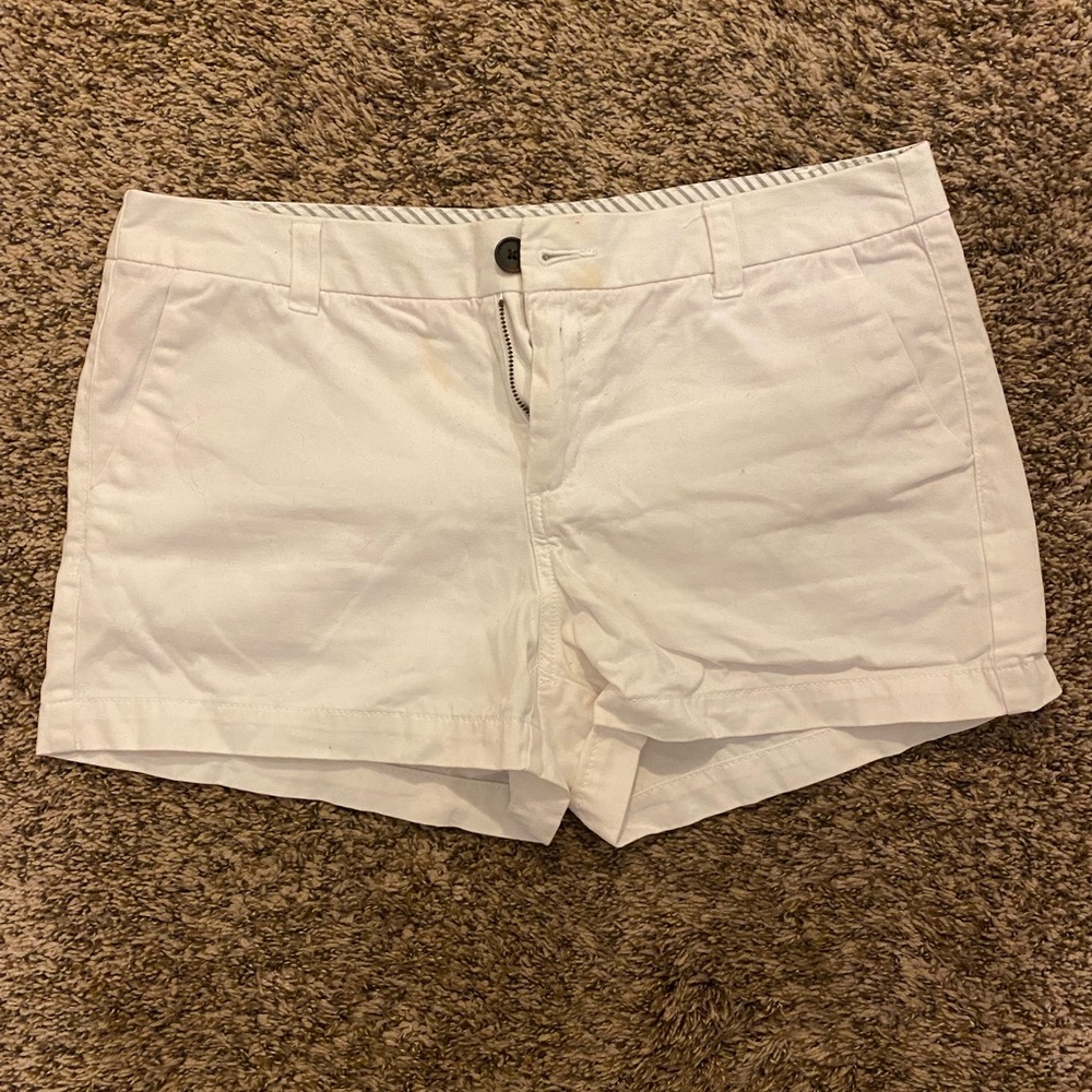 Women's White Casual Shorts